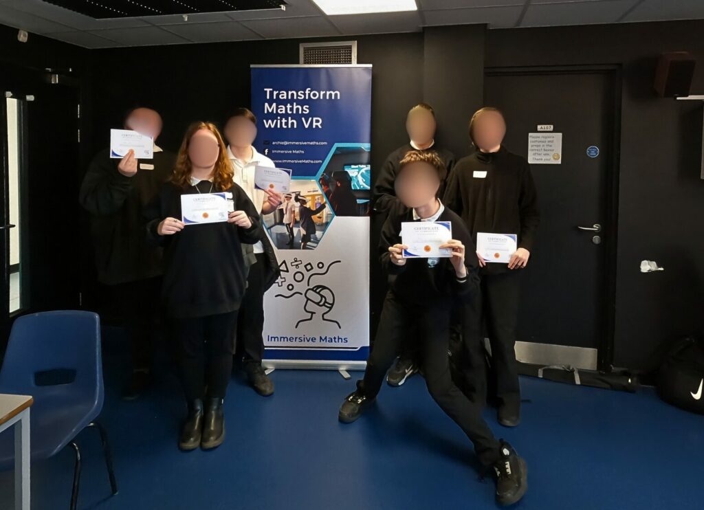 Image showing students who have completed VR STEM workshop